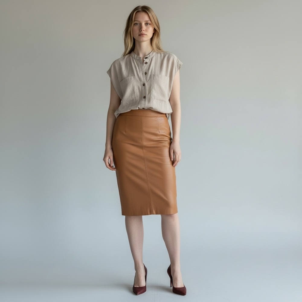 Joie Beige Button-Down Shirt